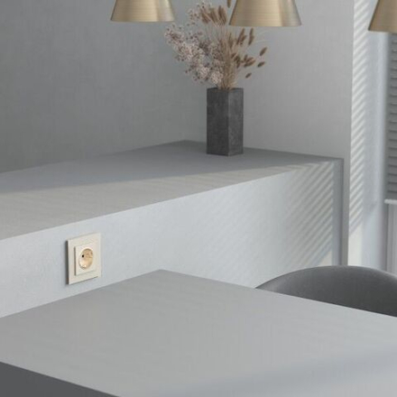 Рамка на 1 пост Senso (шампань, стекло soft-touch)