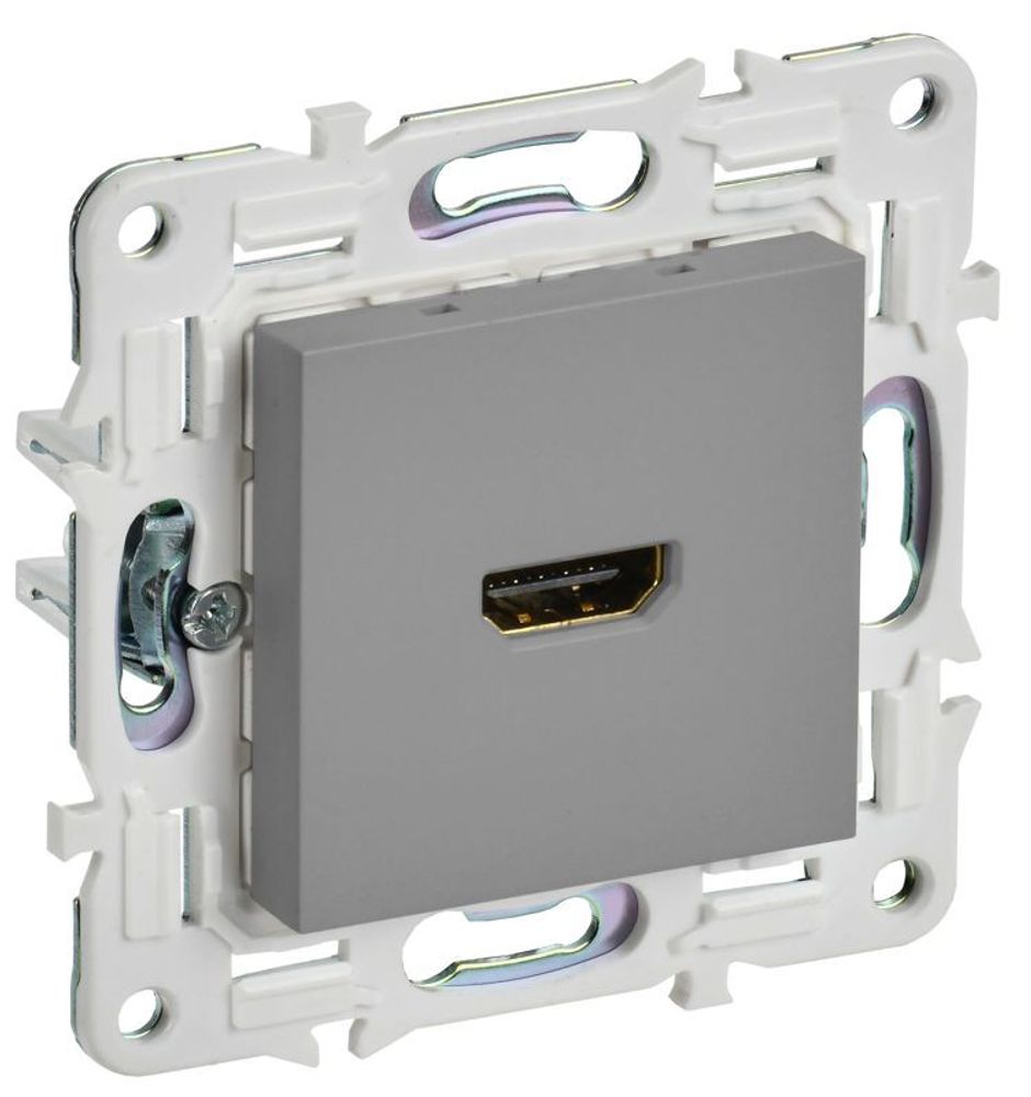 Розетка HDMI SKANDY SK-H01Gr сер. IEK SK-H10-K03 Розетка HDMI SKANDY SK-H01Gr сер. IEK SK-H10-K03