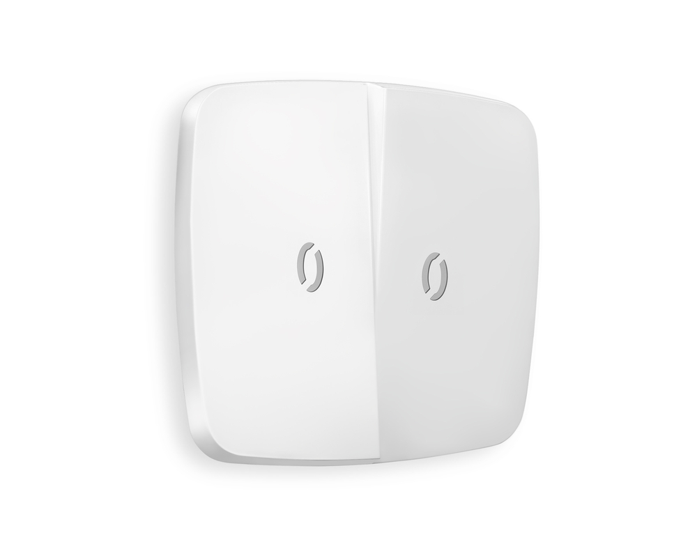 OP1240 Лицевая панель OMEGA (Белый матовый) для 2-кл выключателей с подсветкой QUANT