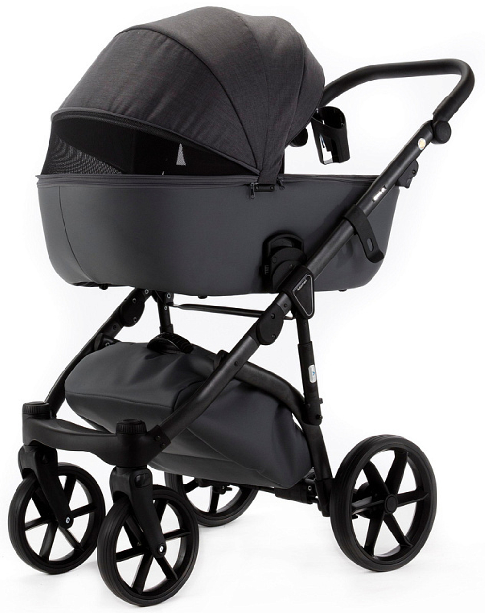 Детская коляска Adamex Nola Natura 2 в 1 N-10-STONE (Т.СЕР + Т.СЕР. КОЖА)