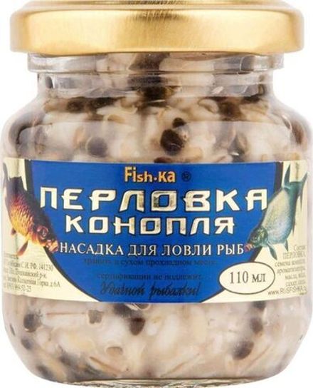 Насадка "Fish.ka" "ПЕРЛОВКА-КОНОПЛЯ" 110мл.