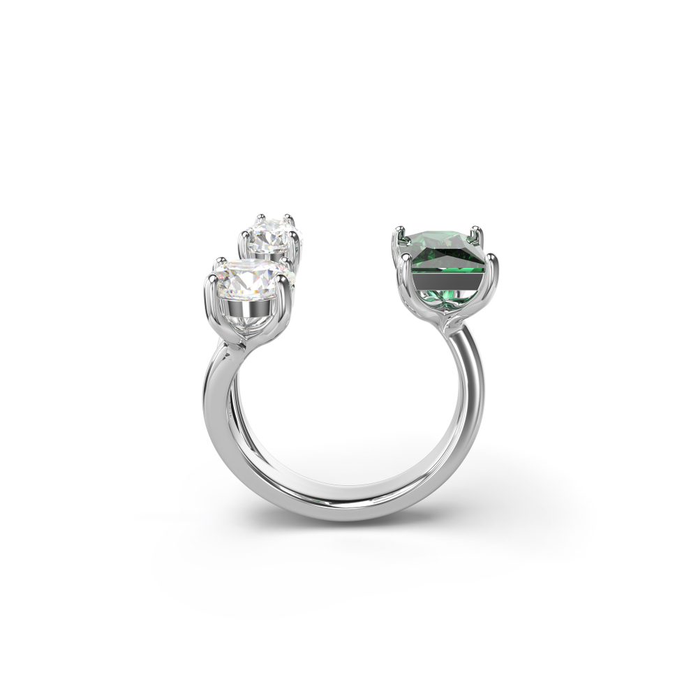 MESMERA:RING OP GREEN WHITE/RHS 55