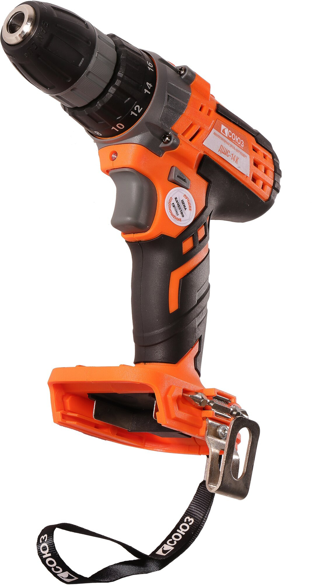 Дрель аккумуляторная СОЮЗ ДШС-14К  14 В, 2 акк. 2 Ач, кейс