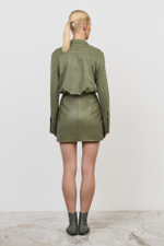 Юбка трапеция мини