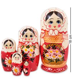 Народные промыслы МР-10/30 Матрешка 5-кукольная (Вятская)