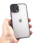 Чехол для iPhone 12 Pro, прозрачный, матовый, 0,5 мм, 012507 Черный