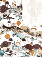 Сет из 3х пелёнок Mjölk Dinoworld/Звёзды/Baby Blue