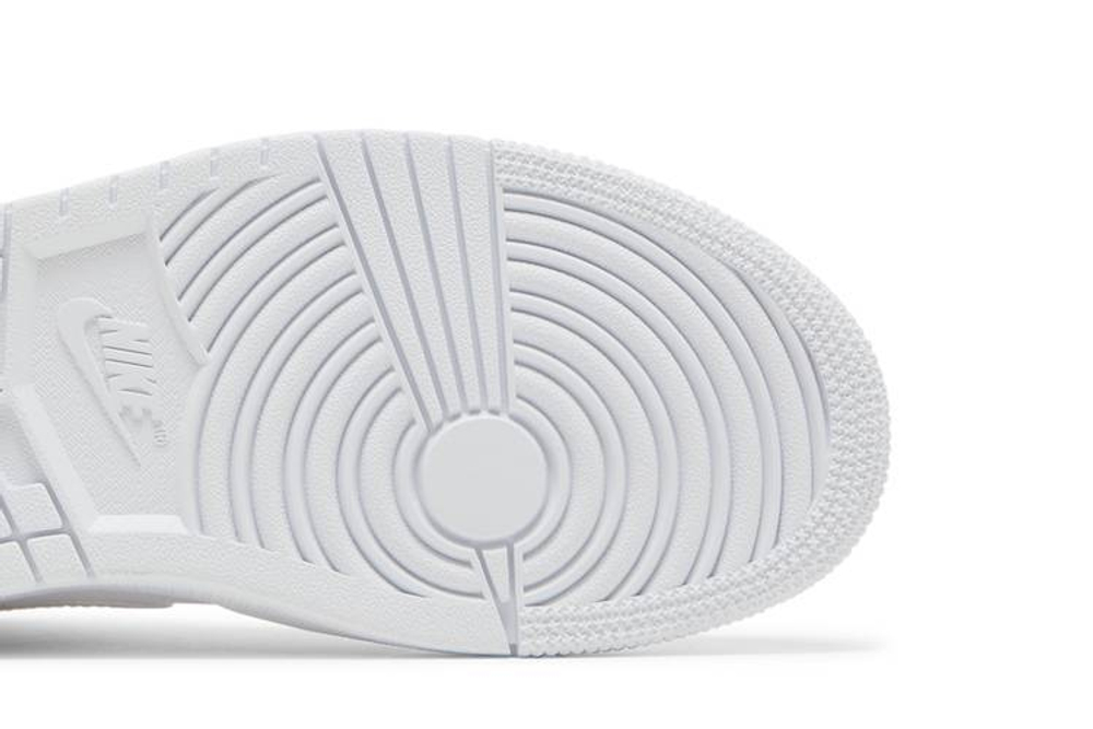Кроссовки Jordan Air Jordan 1 Mid Triple White (Женская размерная сетка)