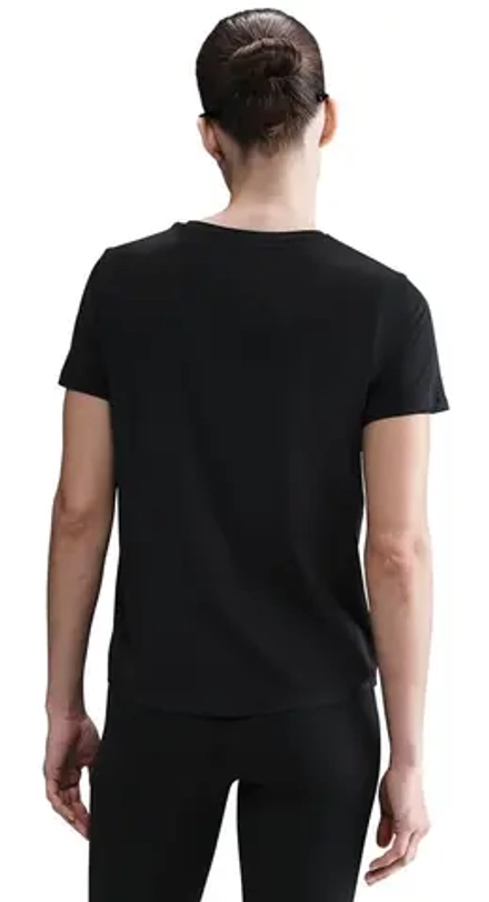 Женская теннисная футболка Nike One Classic Dri-Fit - black/white
