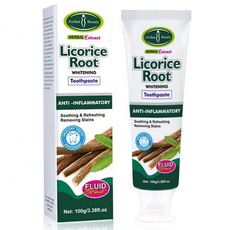 Зубная паста против воспаления дёсен с экстрактом корня солодки Aichun Beauty Licorice Root Ant Whitening Toothpaste, 100г