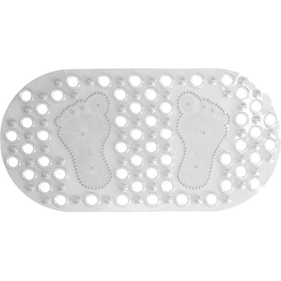 Коврик противоскользящий в ванную Массажный 66см, прозрачный