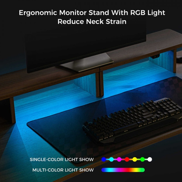 Стол для компьютера EUREKA GIP 60, Walnut (ERK-I60P-WN)