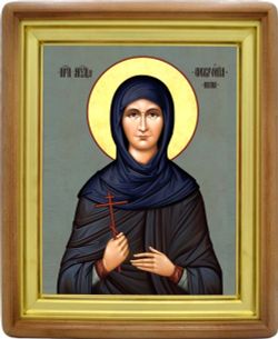 Феврония Ишина преподобномученица. Икона на холсте.