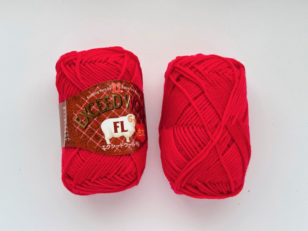 Exceed Wool FL, цвет 710 красный