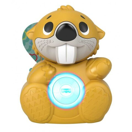 игрушка Mattel Fisher Price Линкималс Веселый Бобер, музыкальный, GXD83, GXD82