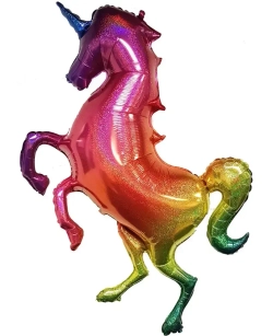 Шар ФИГУРА/44" Единорог разноцветный 112*134 см. А032