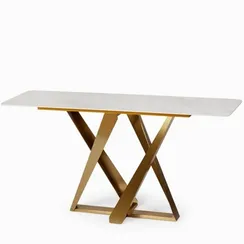 Консоль Zetta 150х76 см, белый камень,