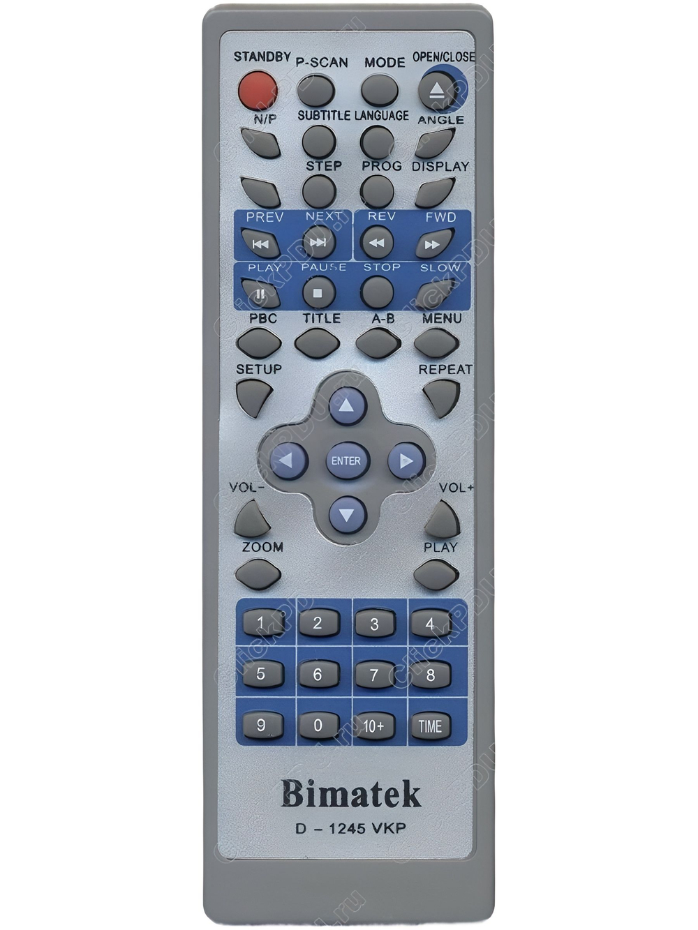 Пульт dvd D-1245 vkp для DVD плеера Bimatek