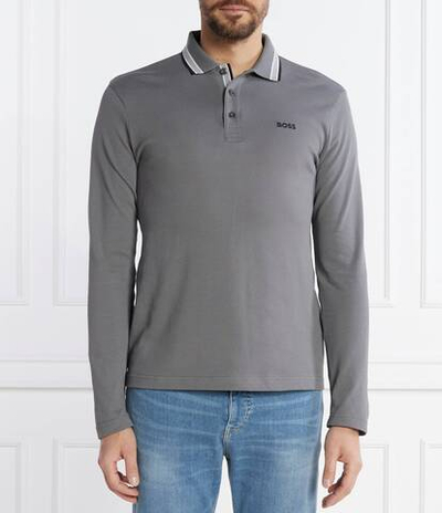 Поло Plisy BOSS GREEN - серый(50506191)