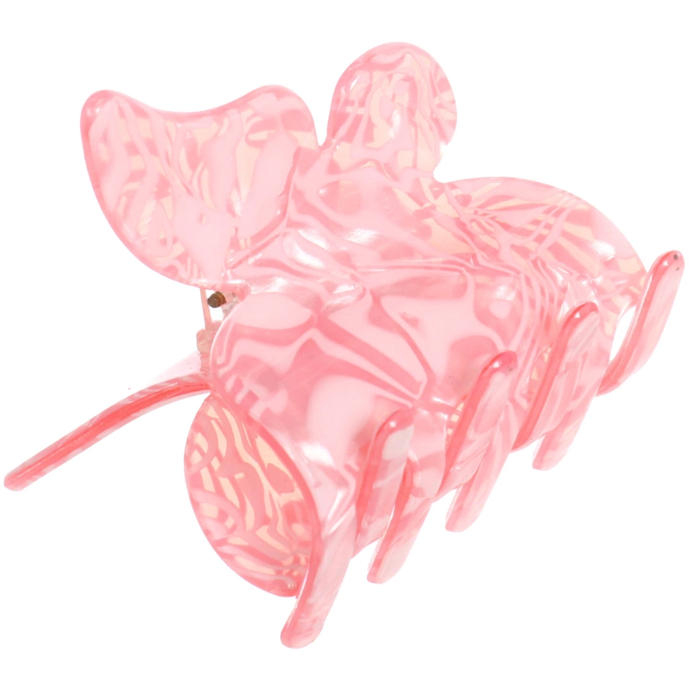 Заколка-краб для волос « ЭЙФОРИЯ ФЛО», шайла, микс 6 цветов, 4,7см (блистер Кокетка)