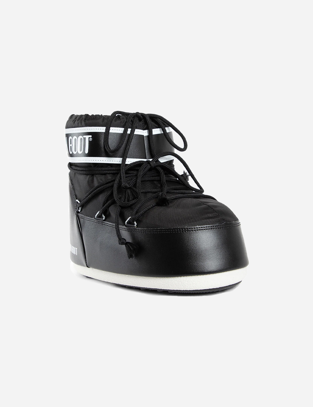 Moon Boot Icon Low "Black Nylon" (7556642209970)