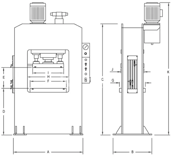 Пресс гидравлический RHTC PPRM-150