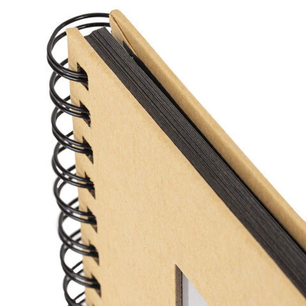 Фотоальбом 16х18 см, 20 черных листов, обложка КРАФТ, уголки/стикеры/ручка/клей, BRAUBERG Black&Kraft, 880652