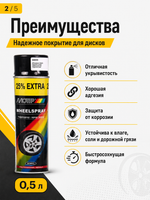MOTIP Эмаль для дисков черная глянцевая 0,5л