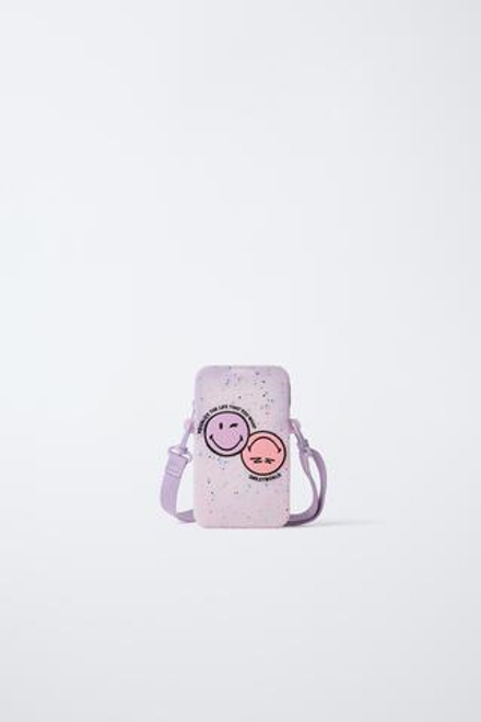 ZARA ПРОРЕЗИНЕННЫЙ ЧЕХОЛ ДЛЯ МОБИЛЬНОГО ТЕЛЕФОНА SMILEYWORLD ®, РОЗОВЫЙ
