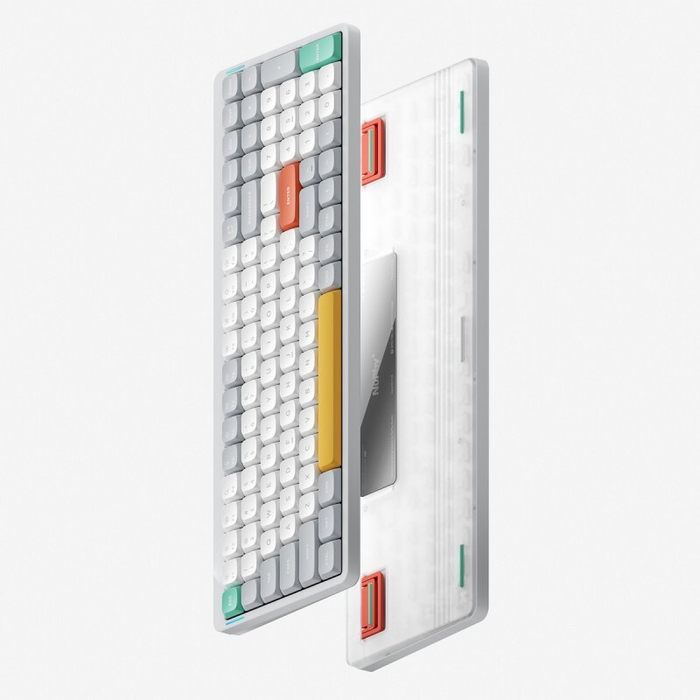 Беспроводная механическая клавиатура QMK Nuphy AIR96v2 Ionic White (EN), RGB, Hot Swap, Moss Switch (AIR96v2-IW-25-EN)
