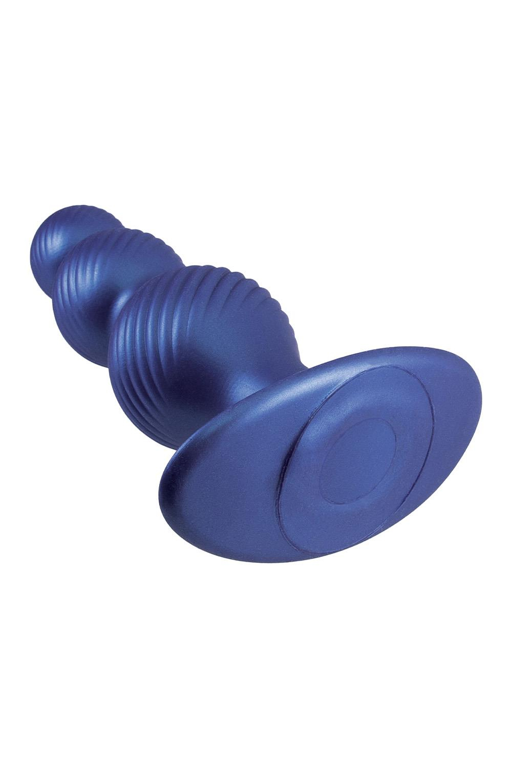 Синяя анальная елочка 5 Inch Silicone Anal Plug - 14 см. (Цвет: синий)