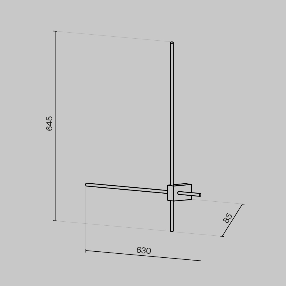 Настенный светодиодный светильник Maytoni Pars C070WL-L12GB3K