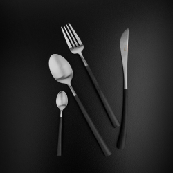 Набор столовых приборов на 6 персон 24 предмета Cutipol Noor matte в подарочной упаковке