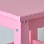 Табурет деревянный Одвар 33х33 см из массива сосны, розовый