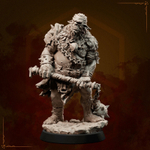 Орк Полуорк Воин Паладин Варвар Файтер Рыцарь миниатюра для dnd, днд, pathfinder, фентези, Настольная игра, НРИ, Варгейм, РПГ