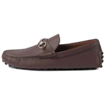 GUCCI DRIVER Gommino Loafers Men"s Dark Brown
