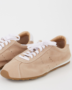 Кеды из натуральной замши бежевый