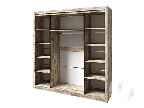 Шкаф 4-х Cпальня Ривьера (дуб юкон/дуб юкон; бетон темный)