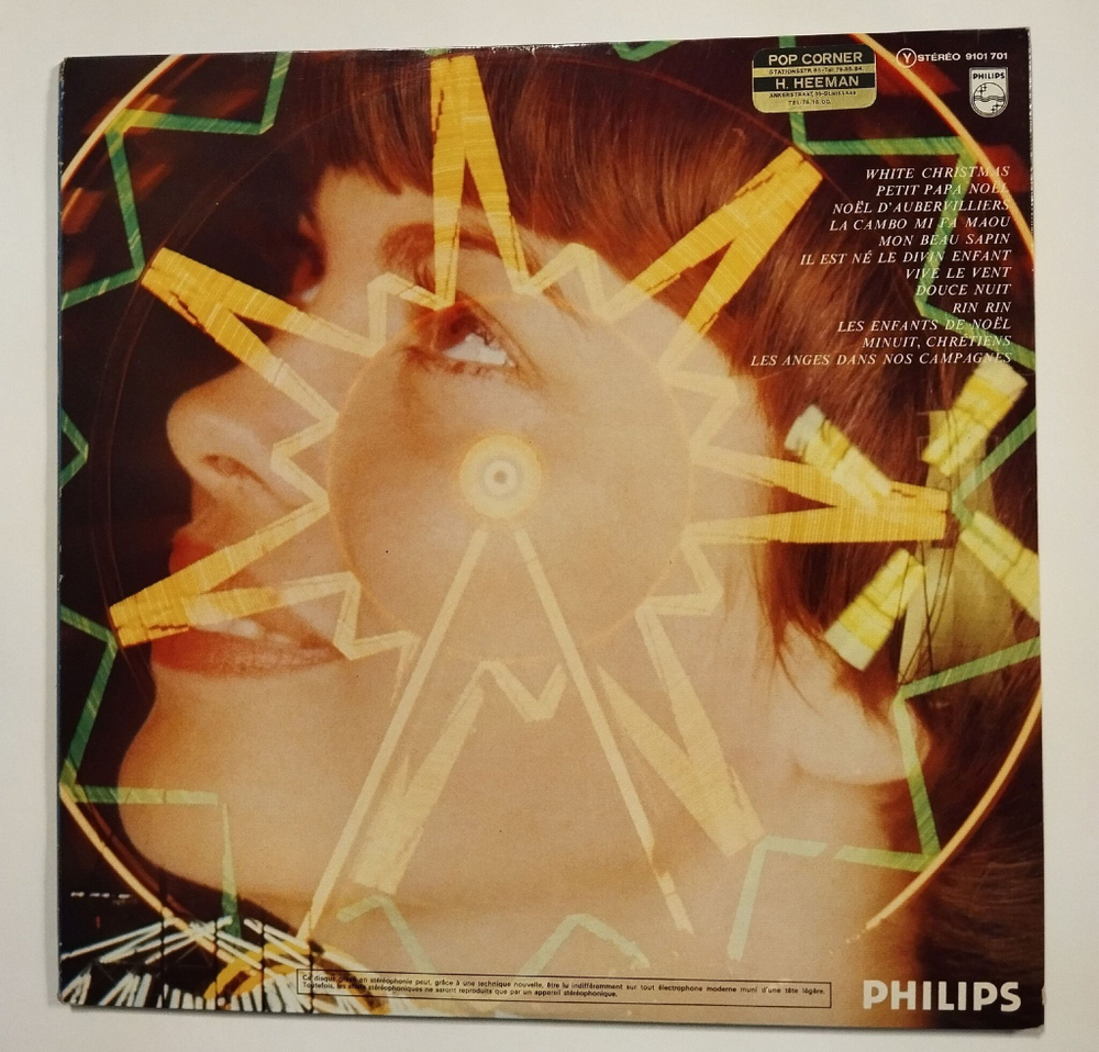 Винтажная виниловая пластинка LP Mireille Mathieu Мирей Матье Chante Noel (France 1979)