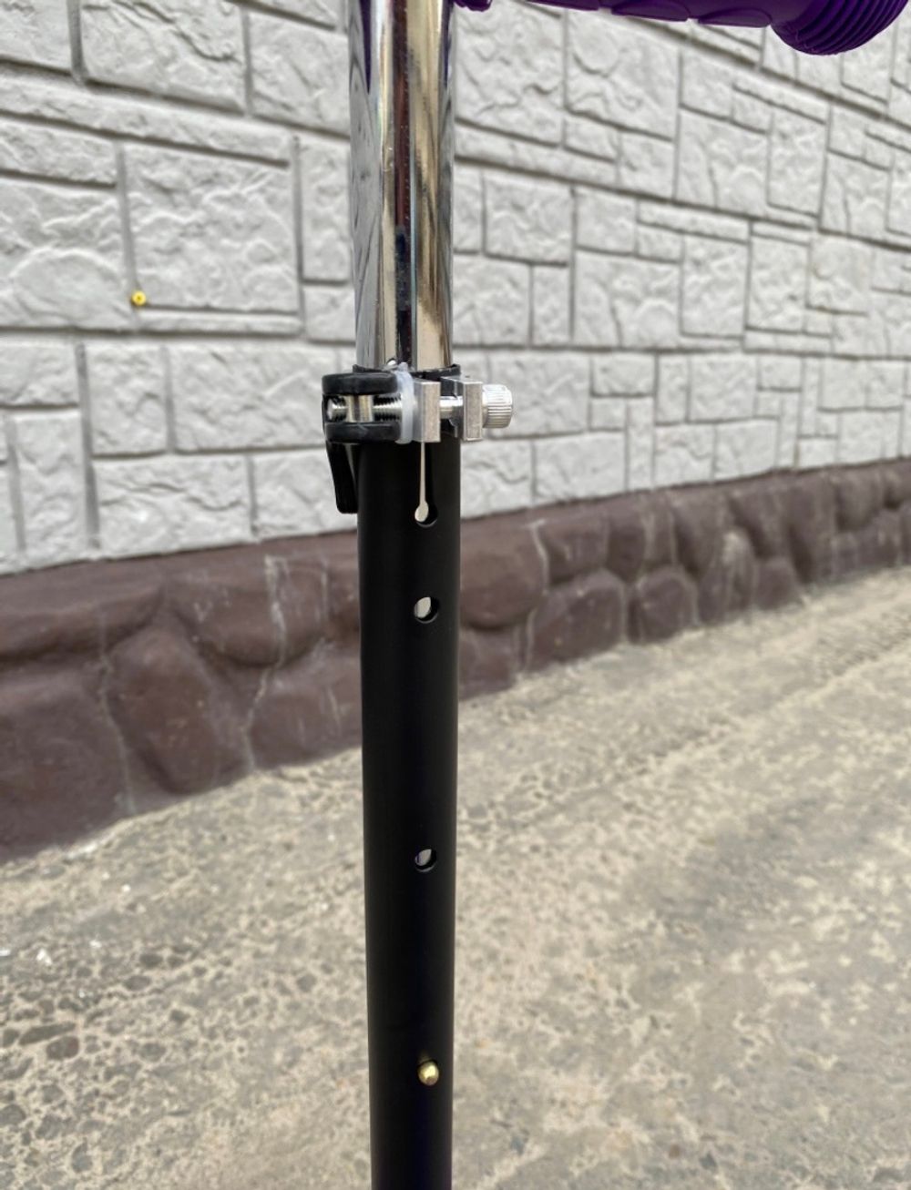 RR1-2/Самокат трехкол. колеса: d110 мм.d76 мм. раз.пл: 51*11 см, Фиолетовый