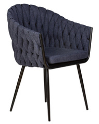 Стул обеденный DOBRIN MATILDA, синяя ткань (LAR-275-29)