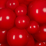 Шар 12" Королевский красный, пастель 512