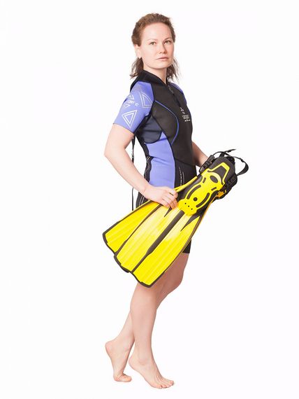 Гидрокостюм Sargan Nero 2.0 Shorty Pro lady 2 мм черно-сиреневый