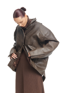 Кожаная куртка URBAN Brown