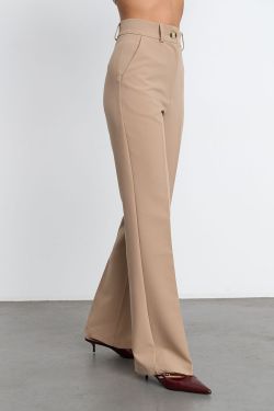 Брюки костюмные прямые цвета капучино