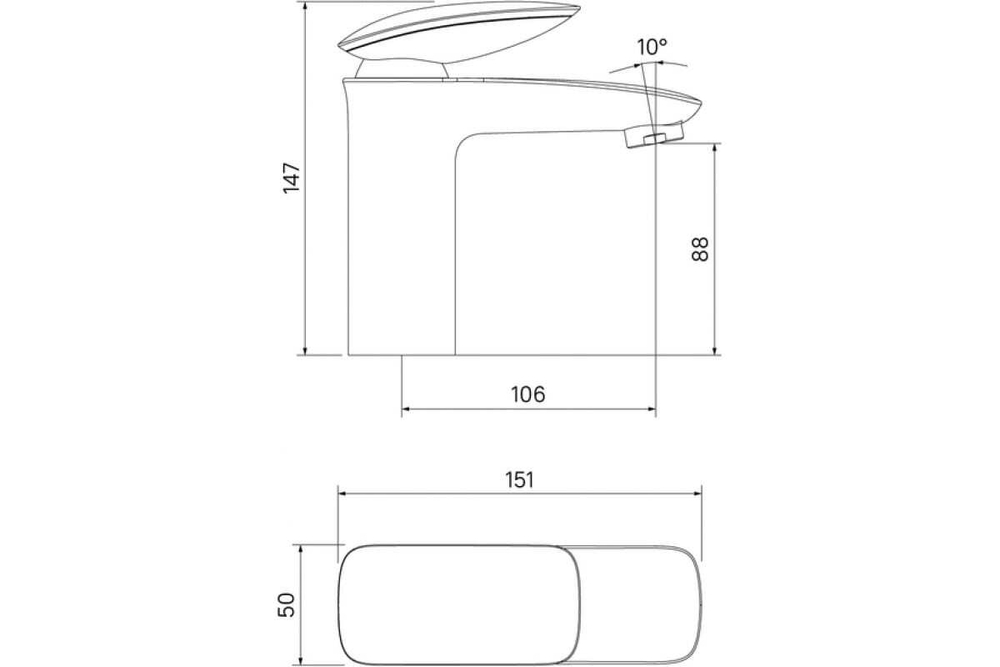 Смеситель для умывальника IDDIS Stone STOSB00i01