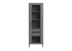 Витрина Type oak стеклянная высота 200 см R (серый)