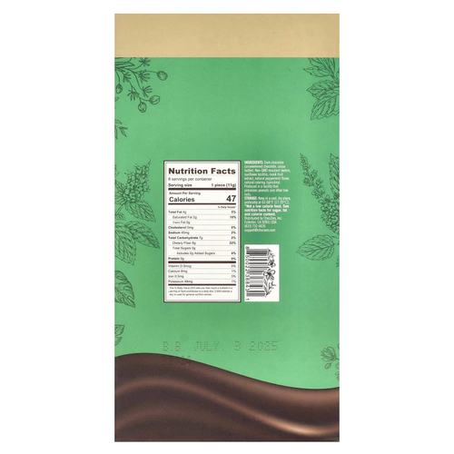 ChocZero, Keto Bark, темный шоколад, перечная мята, 8 батончиков, 90 г (3,2 унции)