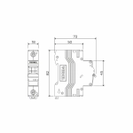 Автоматический выключатель 2P 25A C 6кА W902P256
