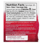 Swanson, 100% органический чай из цветков гибискуса, без кофеина, 20 чайных пакетиков, 40 г (1,4 унции)